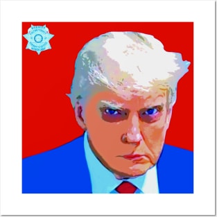 trump mugshot Posters and Art